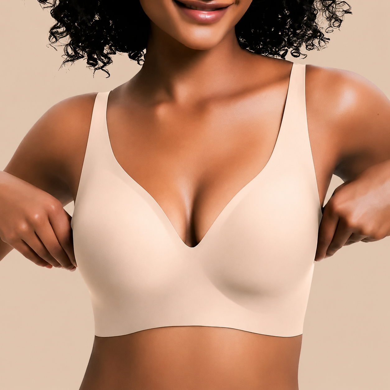 VRCOMFY Wireless Jelly Push Up Bra